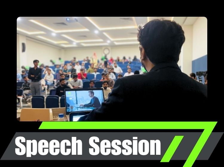 Humayun khan babar ceo of the net rider giving speech on e com next gen summit 2025