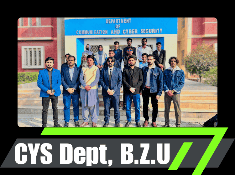 role of ai in cyber security seminar by the net rider at bzu multan a group photo